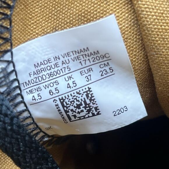 Converse Women Chuck Taylor by You Size 6.5 Platform Black/Brown Sneaker 171209C - Picture 11 of 11